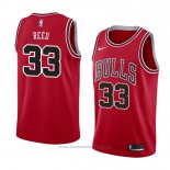 Maglia Chicago Bulls Willie Reed #33 Icon 2018 Rosso