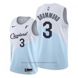 Maglia Cleveland Cavaliers Andre Drummond #3 Earned 2019-20 Blu