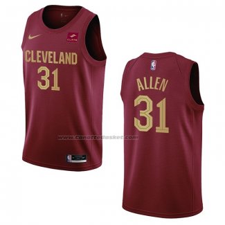 Maglia Cleveland Cavaliers Jarrett Allen NO 31 Icon 2022-23 Rosso