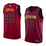 Maglia Cleveland Cavaliers Jeff Green #32 Icon 2017-18 Finals Bound Rosso