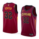 Maglia Cleveland Cavaliers Jeff Green #32 Icon 2017-18 Finals Bound Rosso