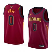 Maglia Cleveland Cavaliers Kevin Love #0 Icon 2017-18 Finals Bound Rosso