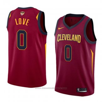 Maglia Cleveland Cavaliers Kevin Love #0 Icon 2017-18 Finals Bound Rosso