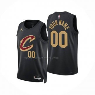 Maglia Cleveland Cavaliers Personalizzate Statement 2024-25 Nero