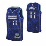 Maglia Dallas Mavericks Luka Doncic NO 77 MVP Blu