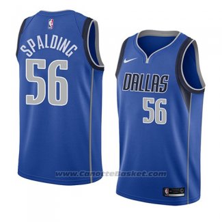 Maglia Dallas Mavericks Ray Spalding #56 Icon 2018 Blu