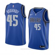 Maglia Dallas Mavericks Ryan Broekhoff #45 Icon 2018 Blu