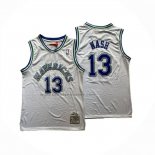 Maglia Dallas Mavericks Steve Nash No 13 Mitchell & Ness 1994-95 Bianco