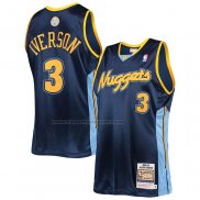 Maglia Denver Nuggets Allen Iverson #3 Mitchell & Ness 2006-07 Blu2