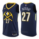 Maglia Denver Nuggets Jamal Murray #27 Citta 2017-18 Blu