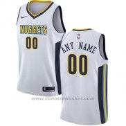 Maglia Denver Nuggets Nike Personalizzate 17-18 Bianco