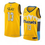 Maglia Denver Nuggets Xavier Silas #13 Statement 2018 Giallo