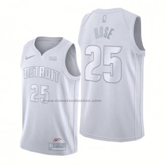 Maglia Detroit Pistons Derrick Rose #25 MVP Bianco