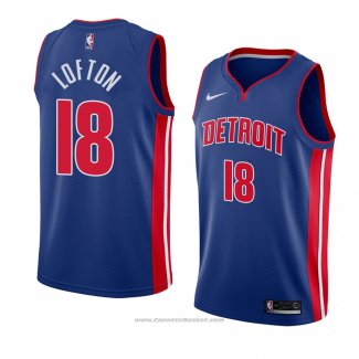 Maglia Detroit Pistons Zach Lofton #18 Icon 2018 Blu