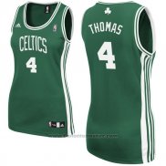 Maglia Donna Boston Celtics Isaiah Thomas #4 Verde