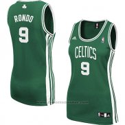 Maglia Donna Boston Celtics Rajon Rondo #9 Verde