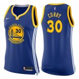 Maglia Donna Golden State Warriors Stephen Curry #30 Icon 2017-18 Blu