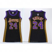 Maglia Donna Los Angeles Lakers Kobe Bryant #24 Nero