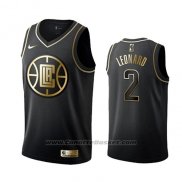 Maglia Golden Edition Los Angeles Clippers Kawhi Leonard #2Nero