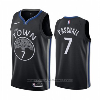 Maglia Golden State Warriors Eric Paschall #7 Citta Edition Nero