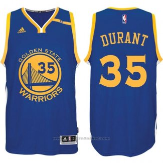 Maglia Golden State Warriors Kevin Durant #35 Blu