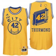 Maglia Golden State Warriors Nate Thurmond #42 Retro City Bus Giallo