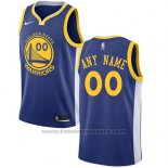 Maglia Golden State Warriors Nike Personalizzate 17-18 Blu