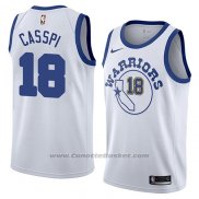 Maglia Golden State Warriors Omri Casspi #18 Hardwood Classic 2018 Bianco