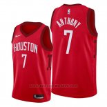Maglia Houston Rockets Carmelo Anthony #7 Earned Edition Rosso