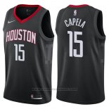 Maglia Houston Rockets Clint Capela #15 Statement 2017-18 Nero