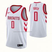 Maglia Houston Rockets Jalen Green NO 0 Association Bianco