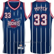 Maglia Houston Rockets Scottie Pippen #33 Retro Blu