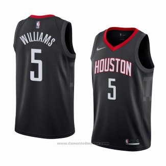 Maglia Houston Rockets Troy Williams #5 Statement 2018 Nero