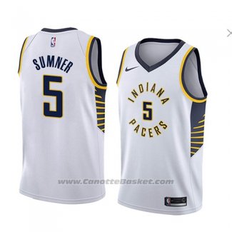 Maglia Indiana Pacers Edmond Sumner #5 Association 2018 Bianco