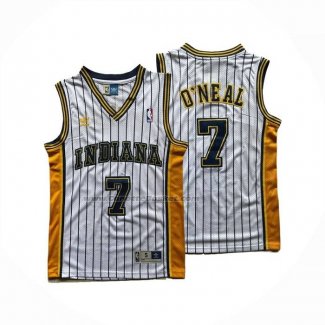 Maglia Indiana Pacers Jermaine O'neal No 7 Bianco