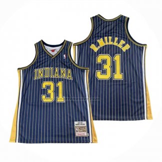 Maglia Indiana Pacers Reggie R.Miller NO 31 Mitchell & Ness1994-95 Blu