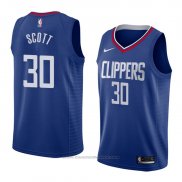 Maglia Los Angeles Clippers Mike Scott #30 Icon 2018 Blu