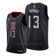 Maglia Los Angeles Clippers Paul George #13 Statement 2019 Nero