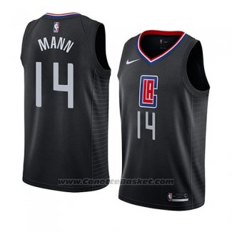 Maglia Los Angeles Clippers Terance Mann 2019 20 #14 Statement 2019 Nero