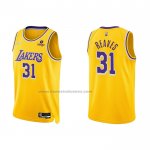 Maglia Los Angeles Lakers Austin Reaves NO 31 75th Anniversary 2021-22 Giallo