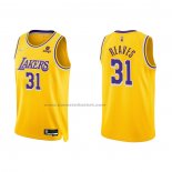 Maglia Los Angeles Lakers Austin Reaves NO 31 75th Anniversary 2021-22 Giallo