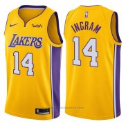 Maglia Los Angeles Lakers Brandon Ingram #14 2017-18 Giallo