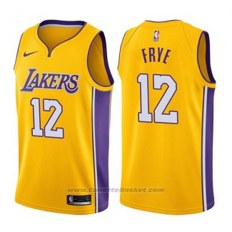 Maglia Los Angeles Lakers Channing Frye #12 Icon 2017-18 Or