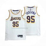 Maglia Los Angeles Lakers Juan Toscano-Anderson NO 95 Association 2021-22 Bianco