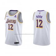 Maglia Los Angeles Lakers Kendrick Nunn NO 12 Association 2021-22 Bianco