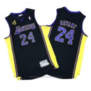 Maglia Los Angeles Lakers Kobe Bryant #24 2009-10 Finals Nero