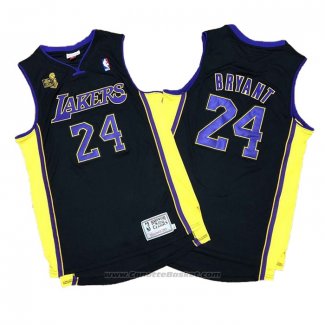 Maglia Los Angeles Lakers Kobe Bryant #24 2009-10 Finals Nero