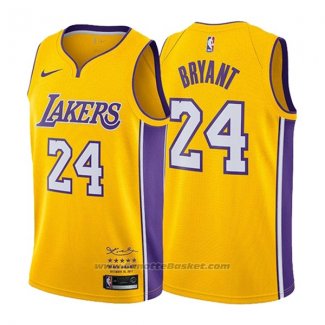 Maglia Los Angeles Lakers Kobe Bryant #24 Retirement 2017-2018 Or