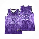 Maglia Los Angeles Lakers LeBron James #23 Select Series 2023 Viola