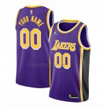 Maglia Los Angeles Lakers Personalizzate Statement Violaa